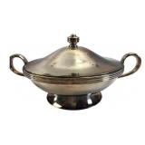 Rowley Mfg. Co. Silver Soldered Lidded Sugar Bowl