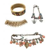 Avon and Assorted Costume Jewelry Bracelet Lot
