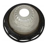 Art Deco Style Frosted Glass Flush Mount Shade