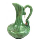 Green Drip Glaze Ceramic Pitcher