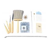 Vintage Celluloid Vanity Set and Jewelry Group