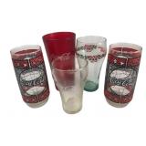 Coca-Cola Assorted Glass and Plastic Drinkware