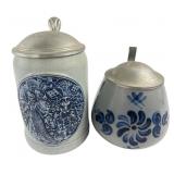 Gerz and Marzi & Remy German Stoneware Steins