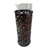Northern Lights Tudor Large Glass Holder & Pitcher