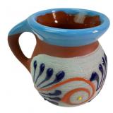 Mexican Tonala Style Hand-Painted Earthenware Mug