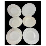 Pope-Gosser China Rose Point 10" Dinner Plates