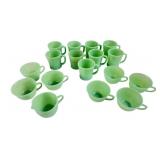 Fire King Jadeite Glass Mug and Cup Assortment