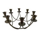 MCM Brass Eight-Light Candelabra