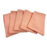 Wedgwood Peach Cotton Napkins, Set of 5