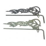 Pr. Cast Iron Olive Branch Shutter Dogs