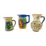 Oltmar Urbach and Italian Hand-Painted Pitchers