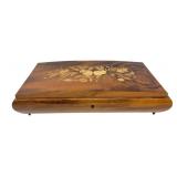 Reuge Swiss Musical Movement Inlaid Wood Box