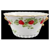 Nancy Gribble Hand-Painted Porcelain Strawberry Bo