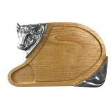 Arthur Court Style Aluminum and Wood Bull Board