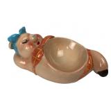 Hand-Painted Ceramic Pig in Bikini Dish