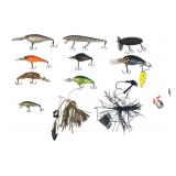 Assorted Fishing Lures and Tackle Collection