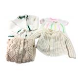 Vintage Child Size Hand-Knit Wool Sweater Group