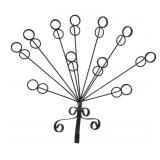 Wrought Iron Peacock Style Photo or Card Holder