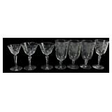 vtg Libbey Glassware 7pc Stemware Set