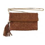 Urban Expressions Woven Faux Leather Clutch