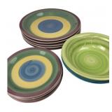 Rainbow Collection and Citrus Grove Stoneware Set