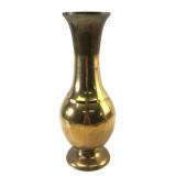 Polished Brass Vase, Made in India, 13 3/4" H