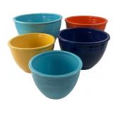 Fiesta Ceramic Nesting Mixing Bowls, Set of 5