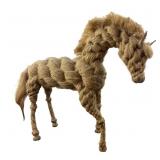 Hand-Crafted Braided Sisal Rope Horse Figurine