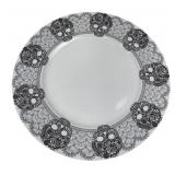 222 Fifth Skull Lace Porcelain Plate