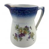 La Francaise Semi-Vitreous Porcelain Floral Pitche