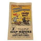 1944 Woody Woodpecker Shark Bait Flip Movie Book