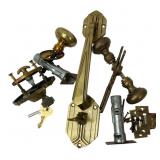 Dexter Art Deco Style Brass Door Hardware Set