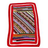 Handmade Multi-Color Crochet Patchwork Blanket