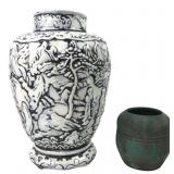 Arnels Ceramic Landscape Vase and Studio Pottery J