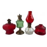 Lamplight Farms and Italian Glass Miniature Oil La