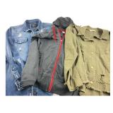 Lot of 3 Jackets: American Bazi, Everlast, Leela &