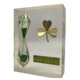 Ireland Acrylic Souvenir Hourglass Paperweight