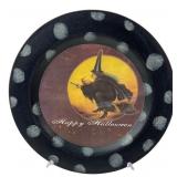 Halloween Witch Decorative Plate with Stand
