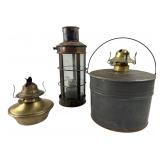 Eagle and Lamplight Farms Brass and Metal Lamps