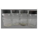 Corona and Gem Glass Canning Jars, Pr.