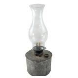 P&A Mfg. Co. Double Wick Galvanized Oil Lamp
