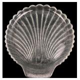 Pressed Glass Shell-Shaped Dish