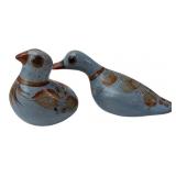 Jorge Wilmot Attributed Mexican Tonala Bird Pair