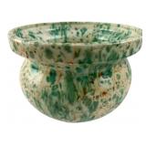 Spongeware Earthenware Jardiniere, 8 x 10.5