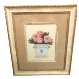 Ida Peonies in Planter Framed Print