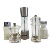 Assorted Glass and Metal Salt and Pepper Shakers