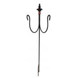 Wrought Iron Fleur-de-Lis Garden Shepherd Hook