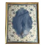 Art Nouveau Style Faux Stained Glass Mirror
