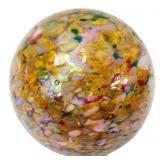 Hand-Blown Art Glass Friendship Ball, 4' Dia.