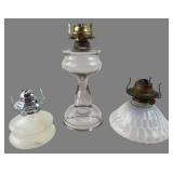 Lamplight Farms and Assorted Glass Oil Lamps